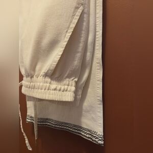 Colin’s Studio Linen Blend Wide Leg Pants Cream | Boho Summer | Size S